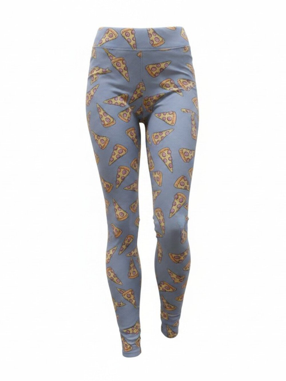 LuLaRoe Buttery Soft Leggings Purple Pizza Womens Size Tall & Curvy #010